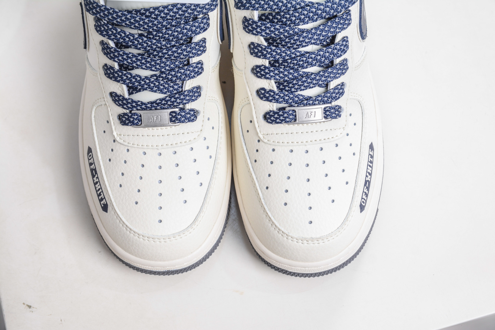 260 OFF-WHITE x NIke Air Force 1 OW联名-米白藏青 QW5836-026
