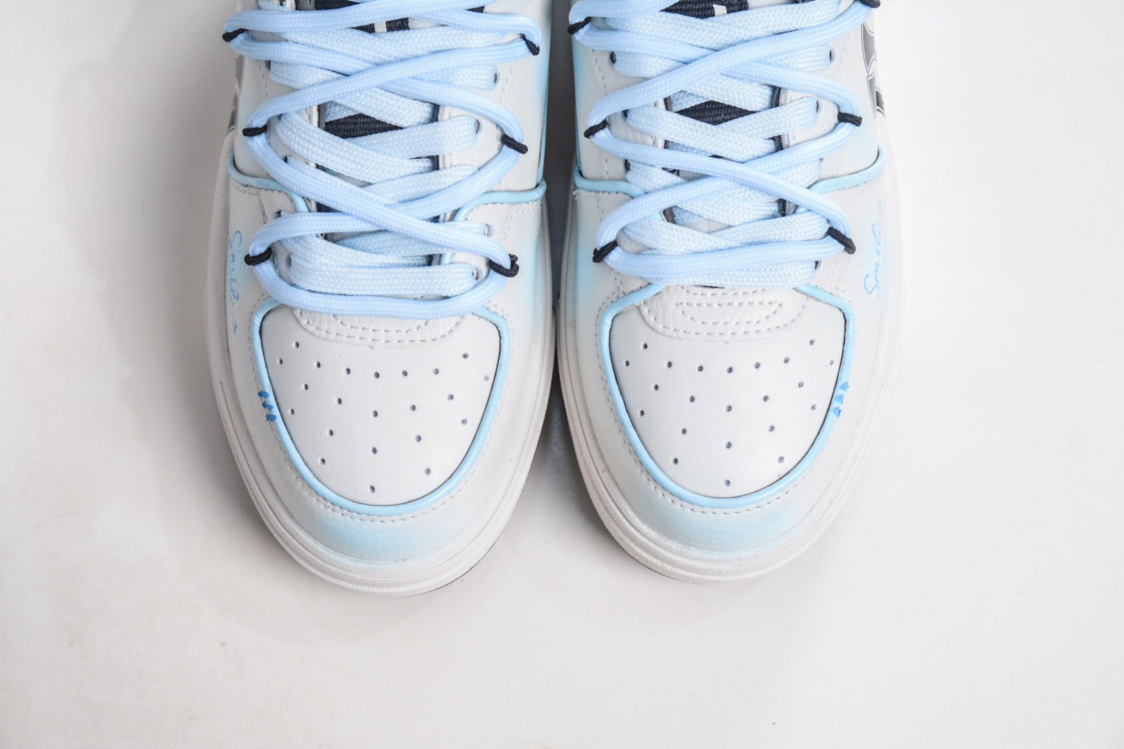 270 MLB Chunky Liner 呆萌犬 白蓝 涂鸦定制配色学长鞋系列低帮老爹风轻量增高厚底百搭休闲运动慢跑鞋 3ASXCA12N 50IVS