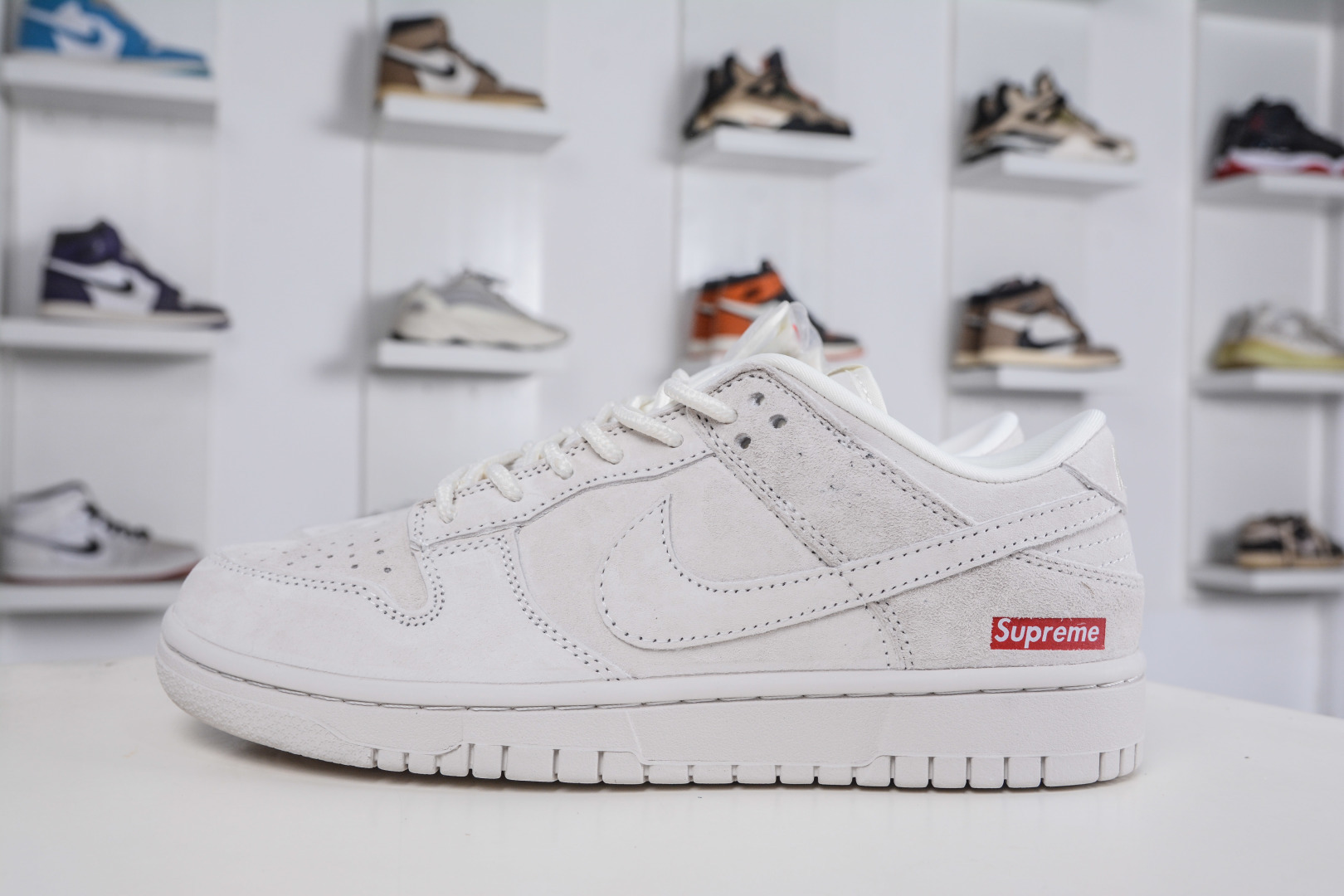 Nike SB Dunk Low x Superme SUP联名-猪八浅灰 纯原大厂出品 极力推荐 原装