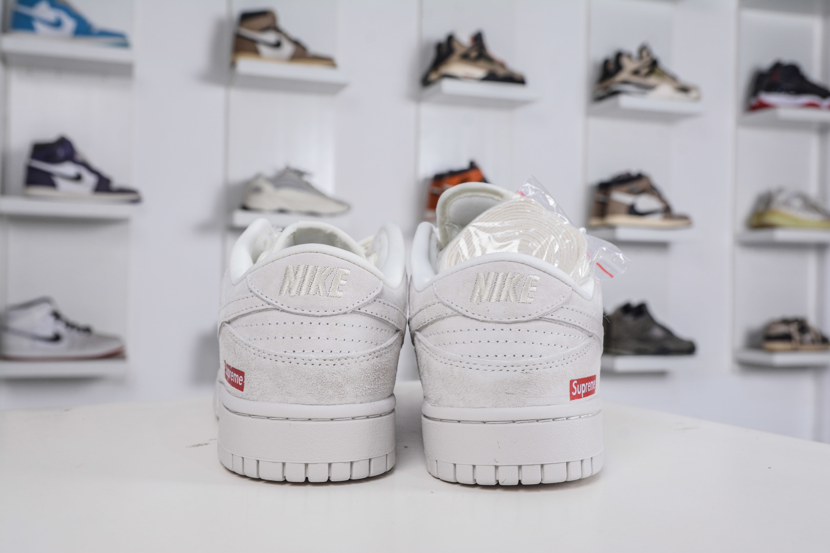 Nike SB Dunk Low x Superme SUP联名-猪八浅灰 纯原大厂出品 极力推荐 原装