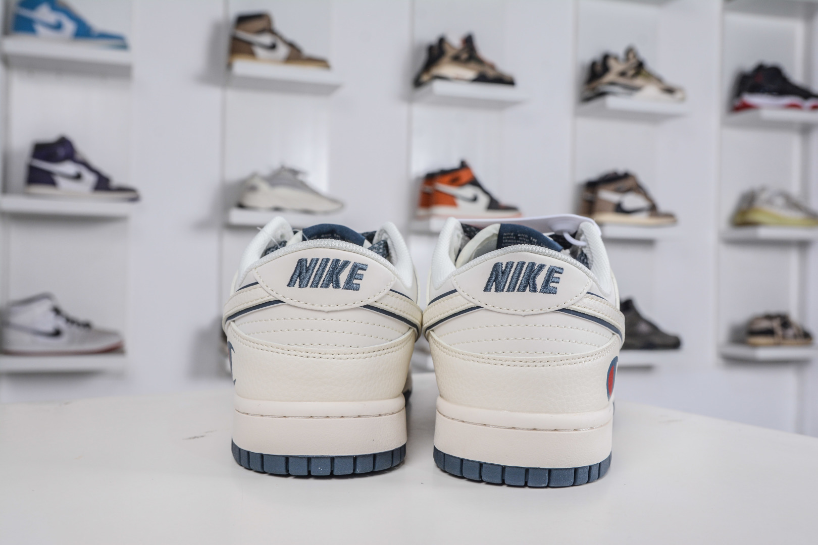 Nike SB Dunk Low x Champion 冠军联名-米白蓝 纯原大厂出品 极力推荐 原装头
