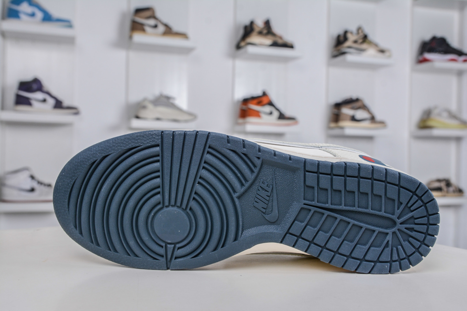 Nike SB Dunk Low x Champion 冠军联名-米白蓝 纯原大厂出品 极力推荐 原装头