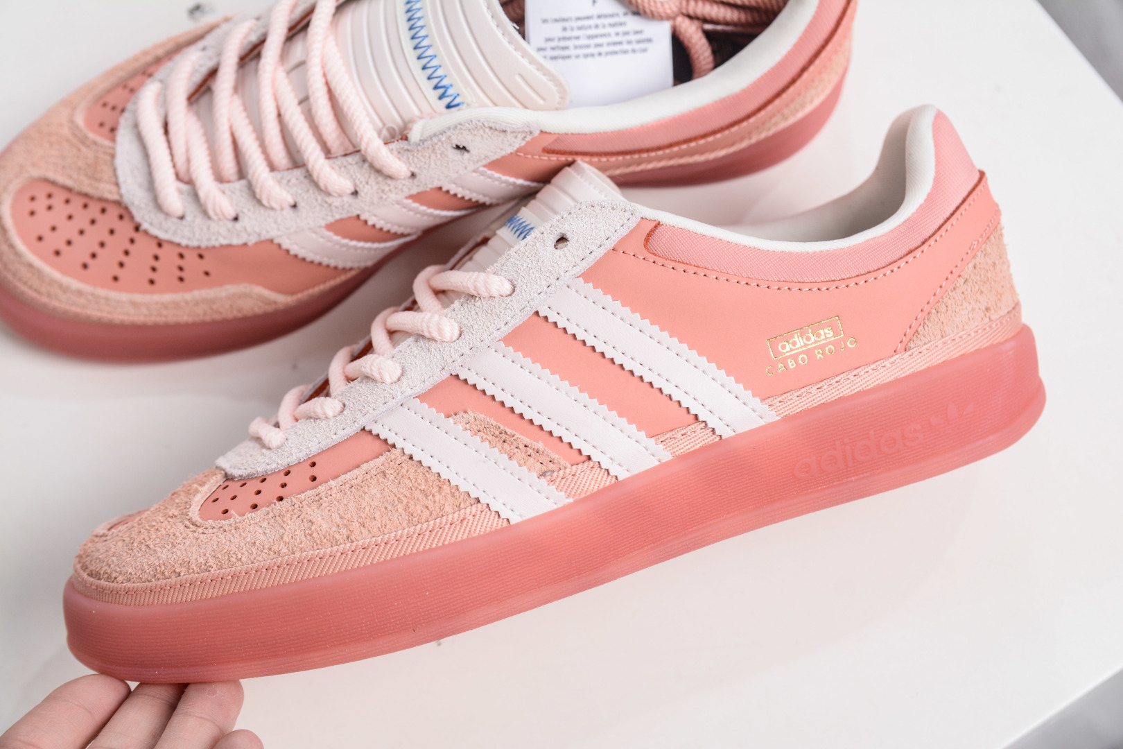 160 Bad Bunny x AD Originals Gazelle Indoor 联名款三叶草复古休闲运动板鞋 JS5052