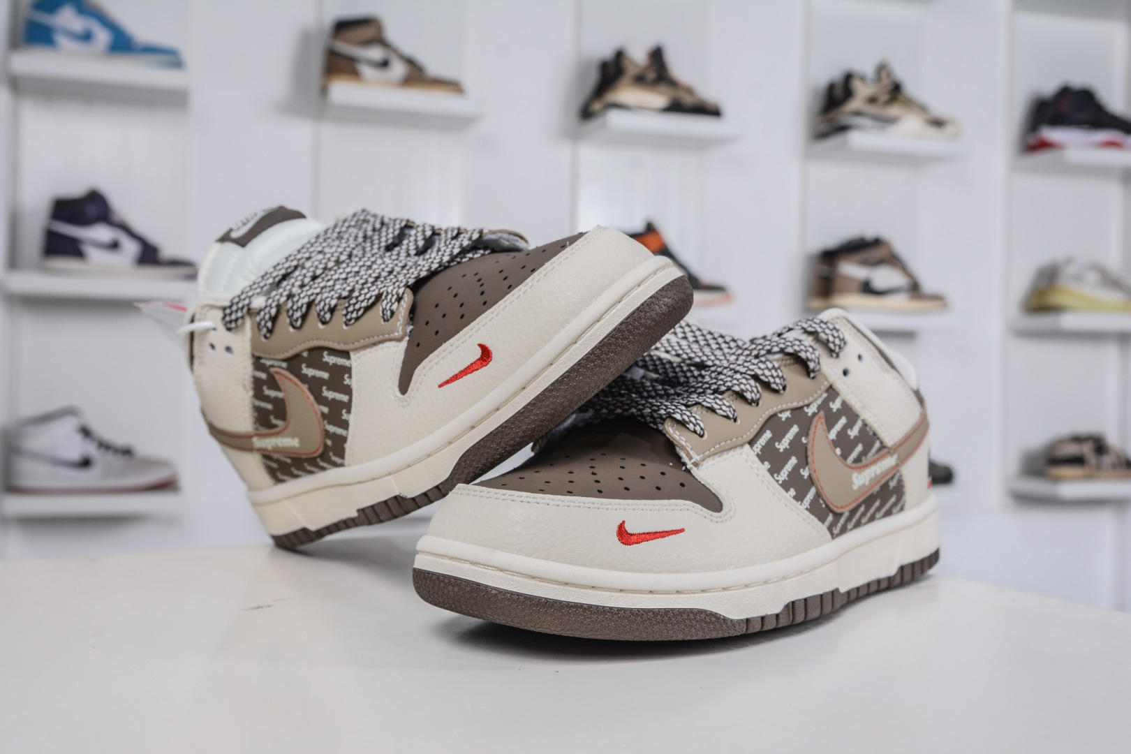 270 Nike SB Dunk Low x Superme SUP联名-米浅棕 DG1988-012