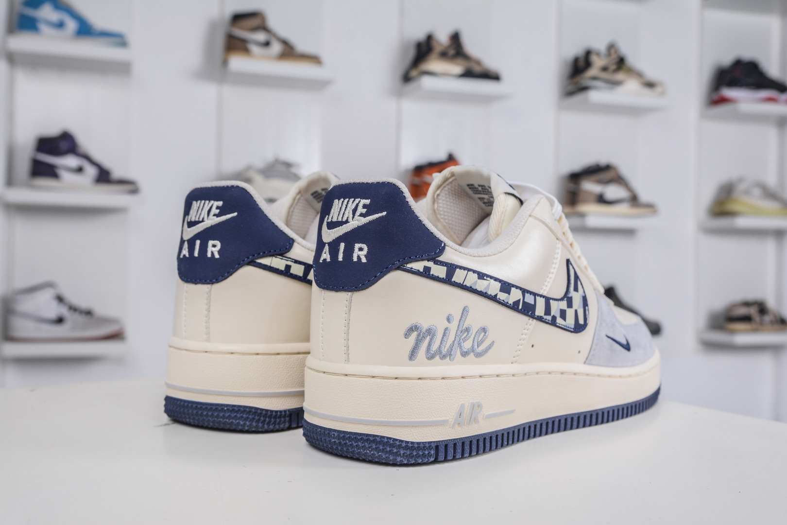 260 Nike Air Force 1 Low 07 奶白蓝拼接 NH0601-580