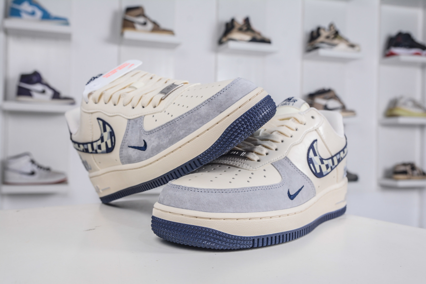 260 Nike Air Force 1 Low 07 奶白蓝拼接 NH0601-580