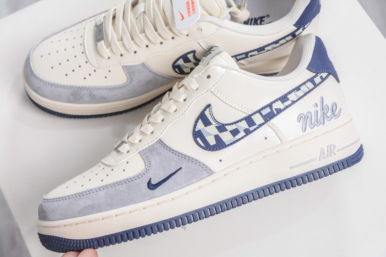 260 Nike Air Force 1 Low 07 奶白蓝拼接 NH0601-580