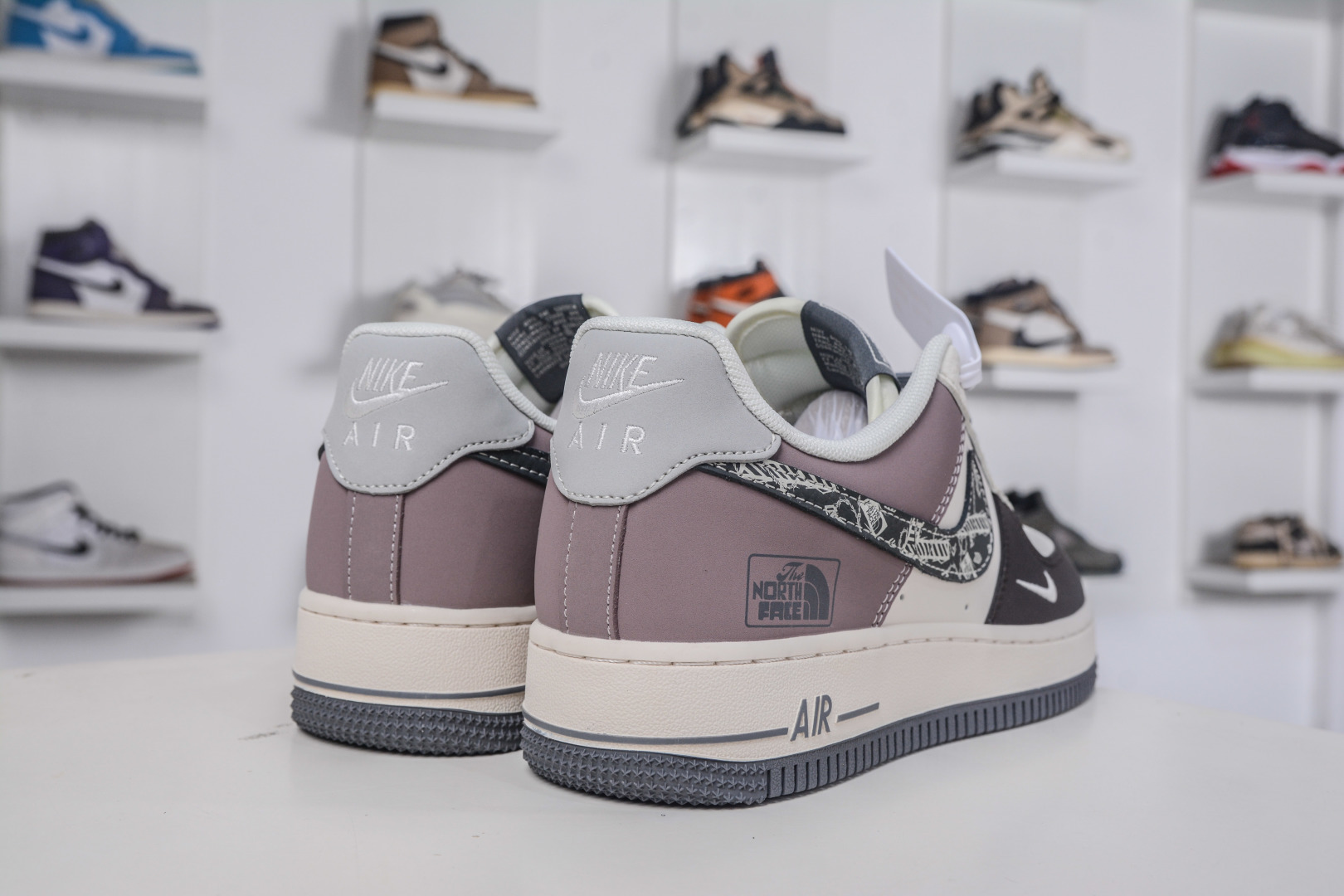 260 The North Face x NIke Air Force 1 北面联名- 白棕小勾 QW5606-271