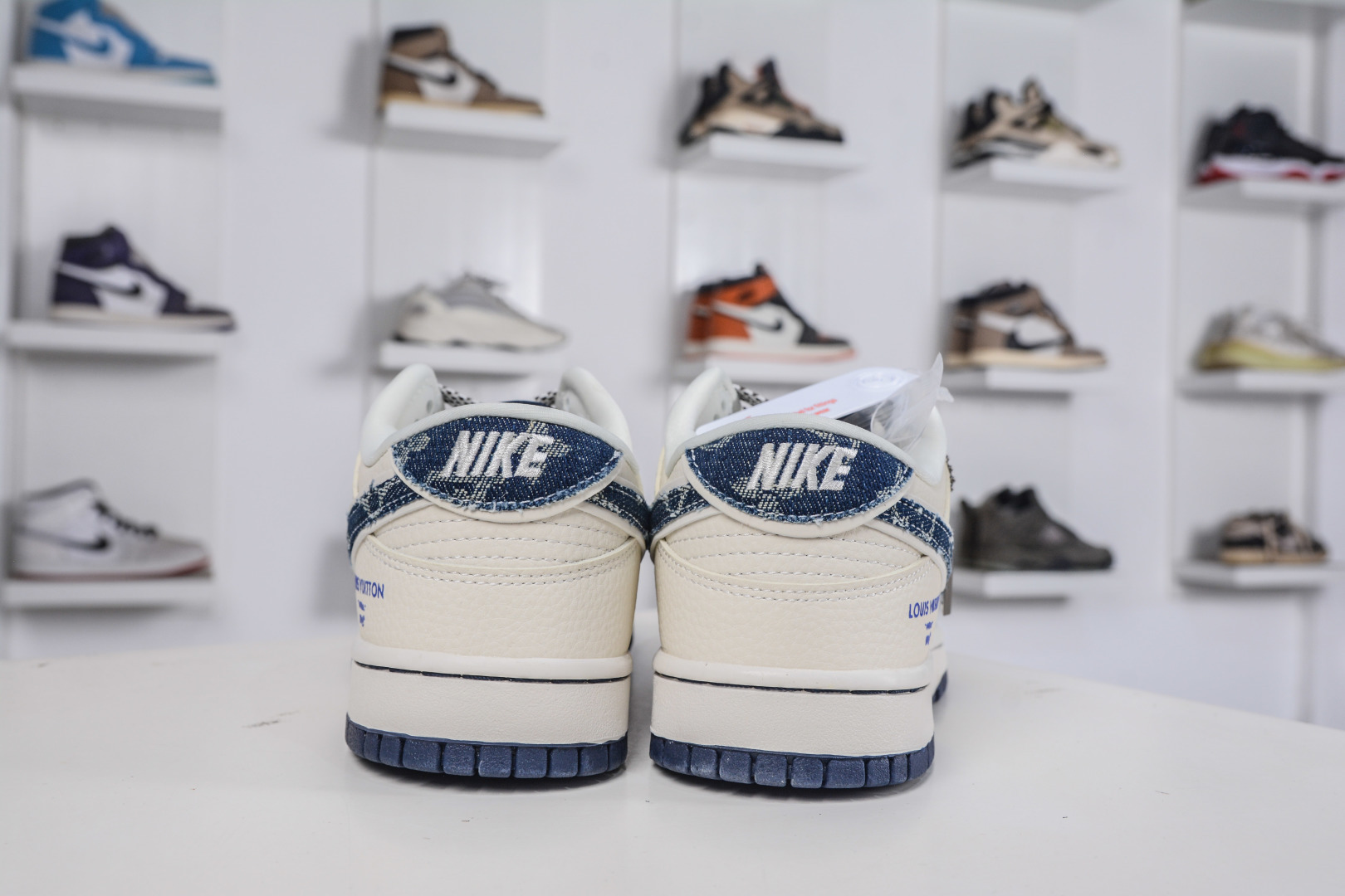 270 Nike SB Dunk Low x Louis VuittLV联名-米灰蓝牛仔 DN3168-001