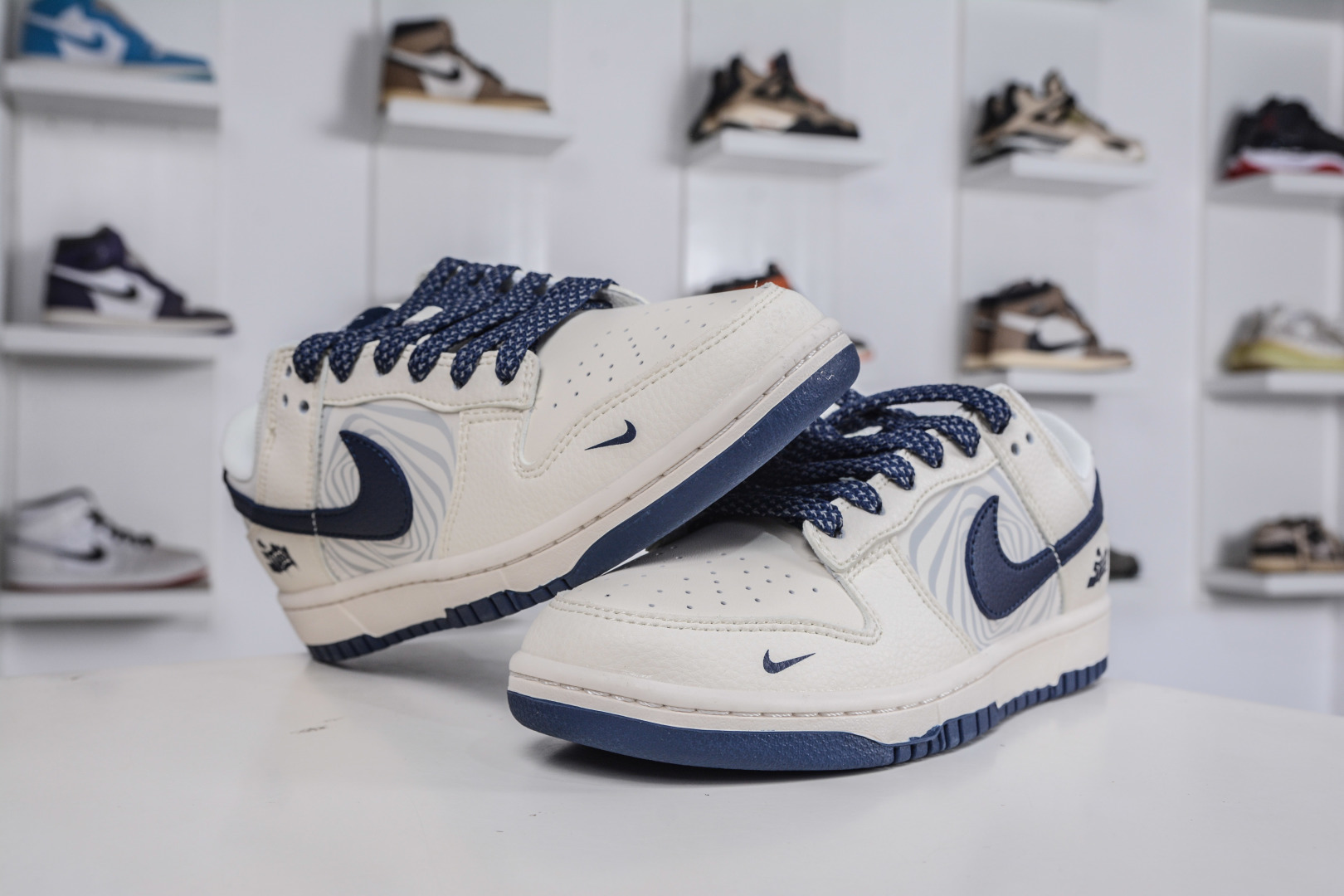 270 Nike SB Dunk Low X Stussy 斯图西联名-米白深蓝 QW5836-030