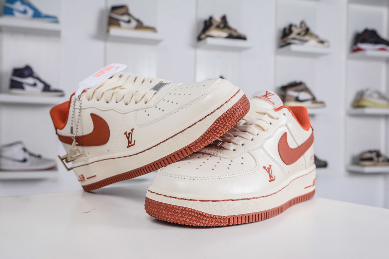 260 Nike Air Force 1 Low 07 x Louis VuittLV联名-米橙红 NH0601-588