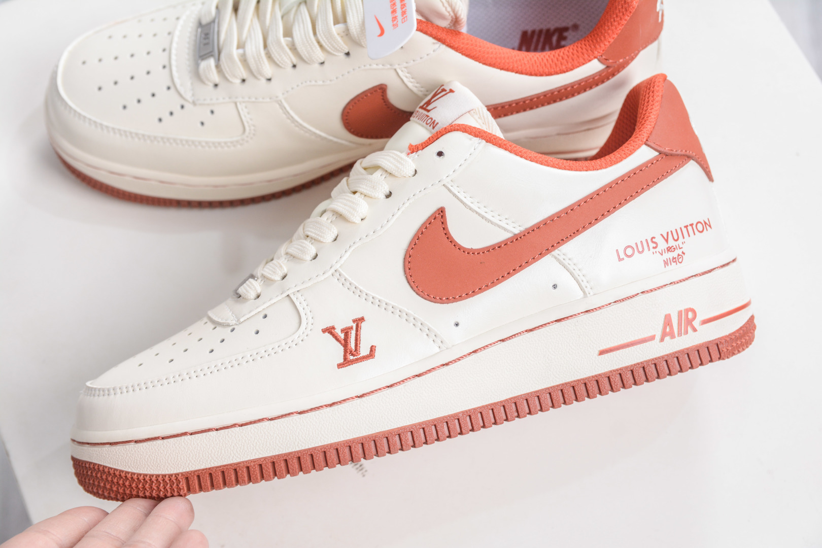 260 Nike Air Force 1 Low 07 x Louis VuittLV联名-米橙红 NH0601-588
