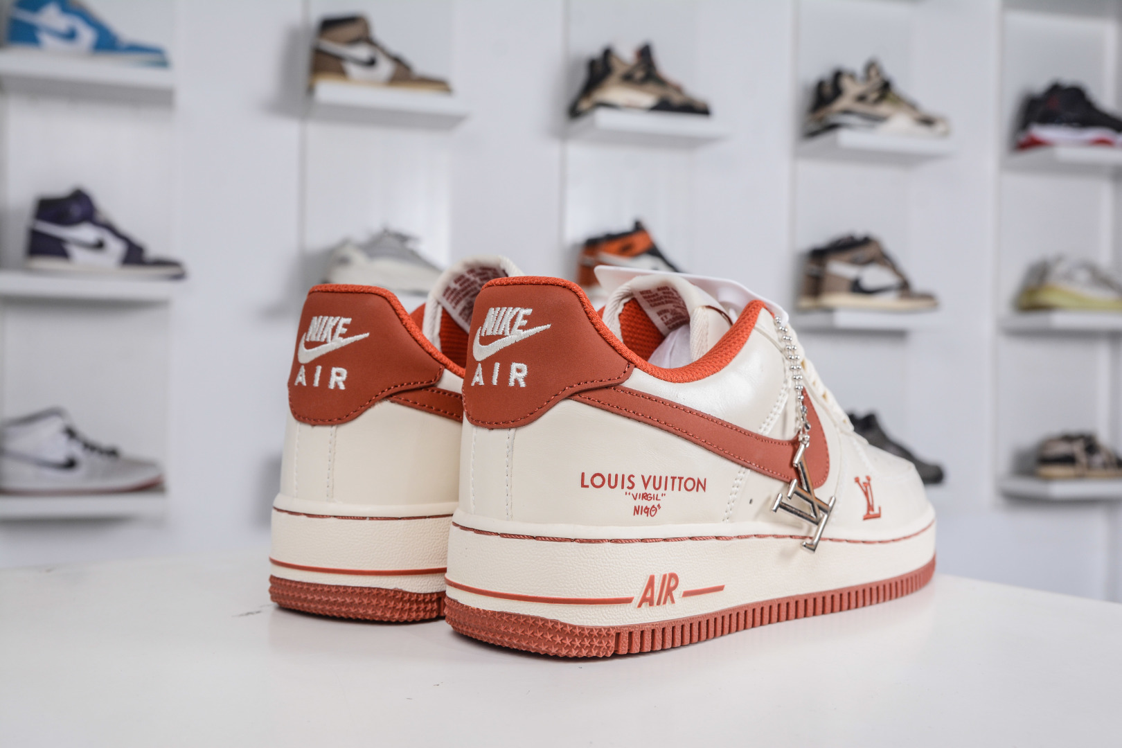 260 Nike Air Force 1 Low 07 x Louis VuittLV联名-米橙红 NH0601-588