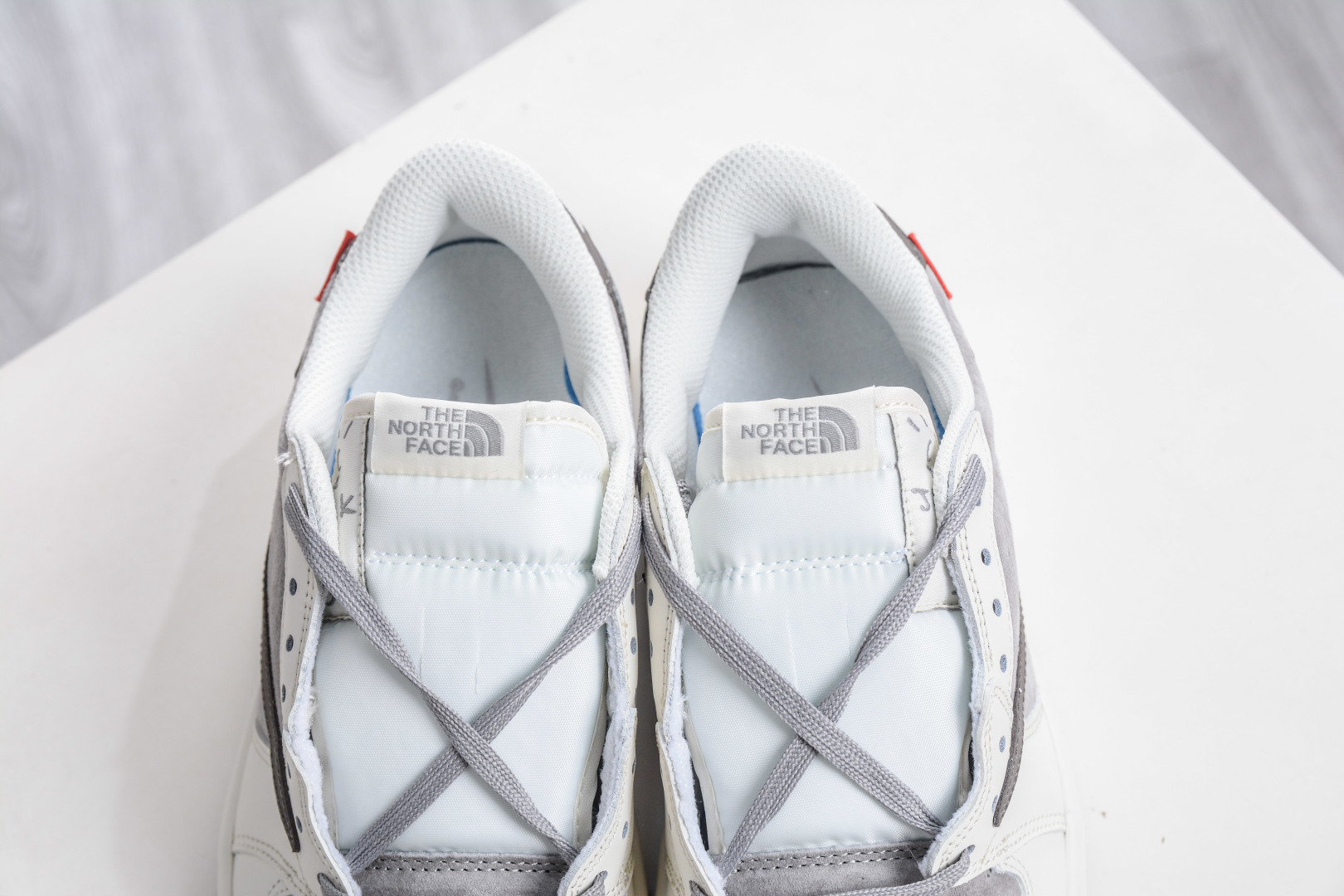 270 The North Face x Supreme x Travis Scott x Air Jordan 1 Low乔丹1代低帮倒钩北面Sup联名-米灰棕 DM7866-127