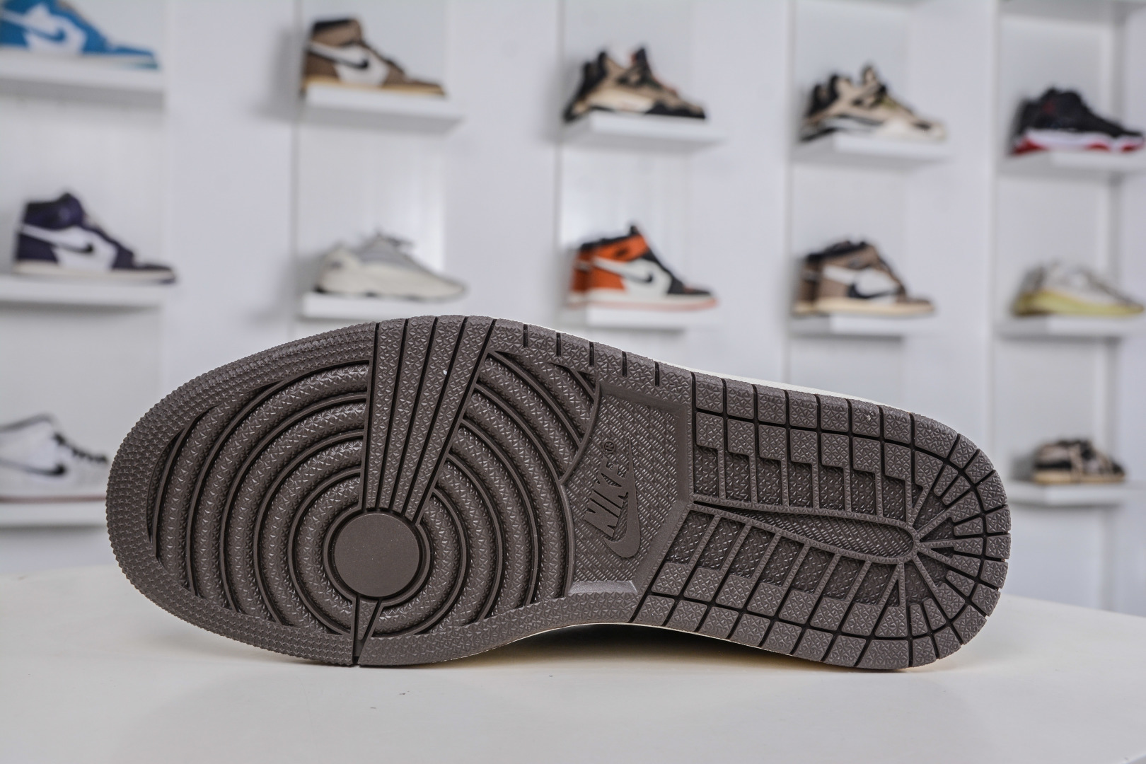 270 The North Face x Supreme x Travis Scott x Air Jordan 1 Low乔丹1代低帮倒钩北面Sup联名-米灰棕 DM7866-127