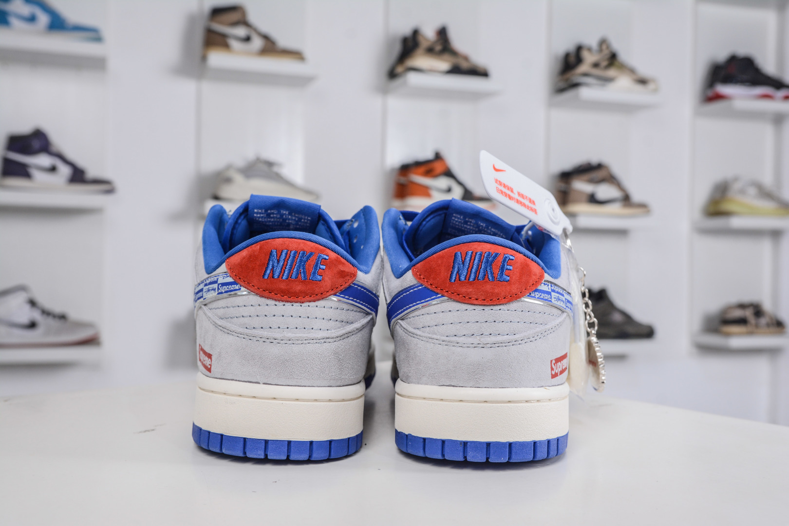 270 Nike SB Dunk Low x Superme SUP联名-米灰蓝 DD1988-009