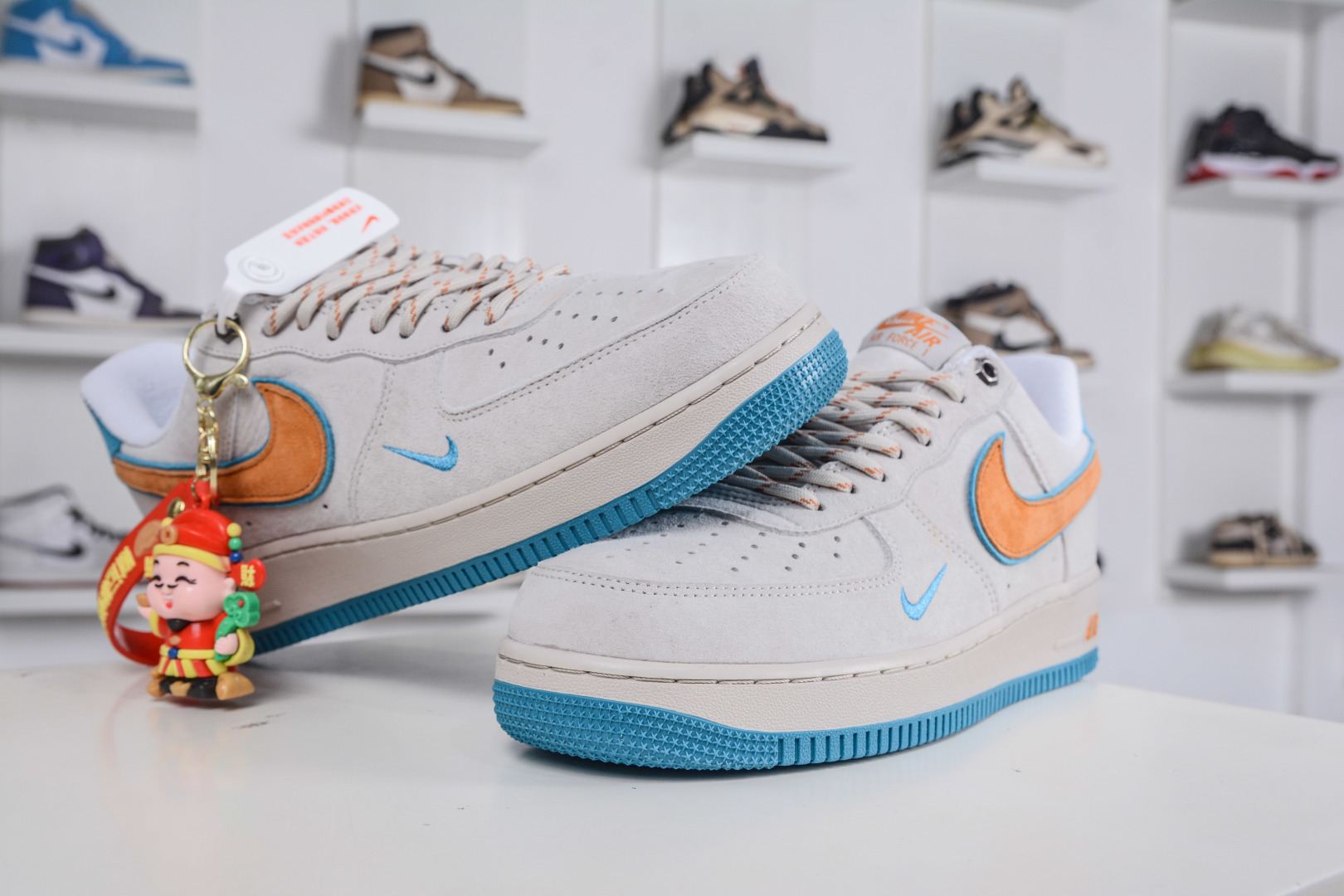 200 Air Force 1 '07 Low 灰蓝橙麂皮 DY9867-108