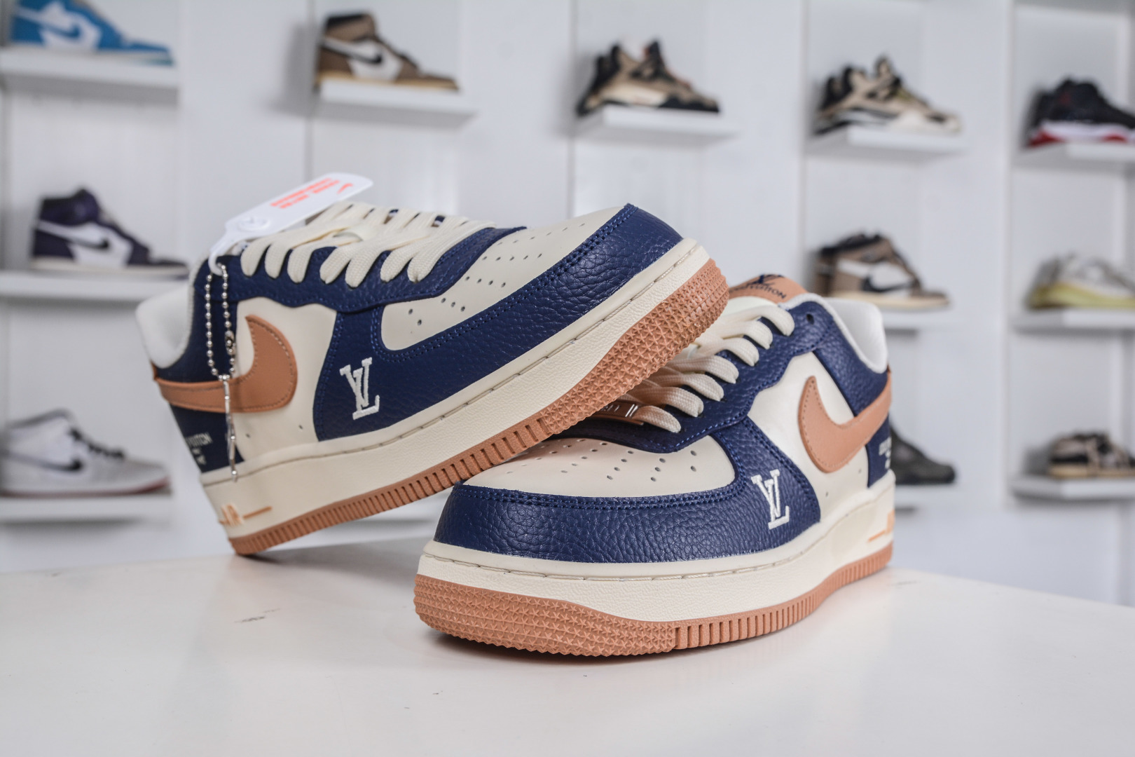 260 Nike Air Force 1 Low 07 x Louis VuittLV联名-暮蓝杏棕 NH0601-585