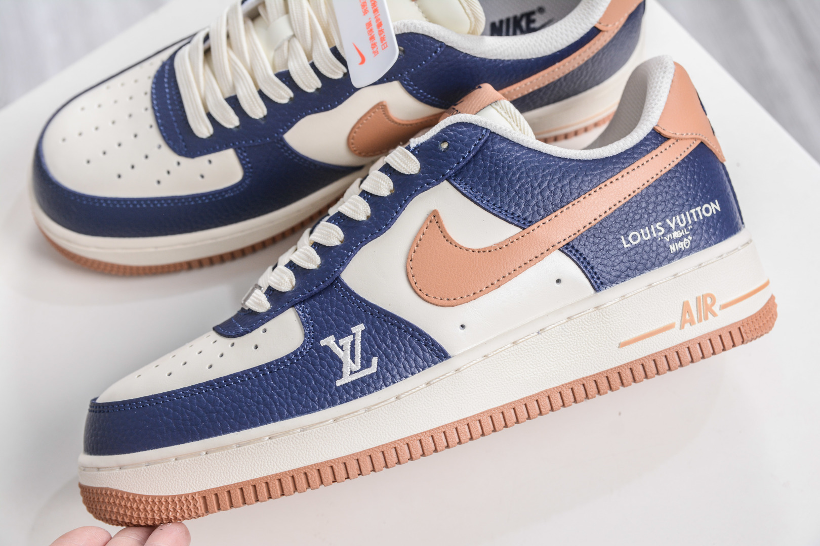 260 Nike Air Force 1 Low 07 x Louis VuittLV联名-暮蓝杏棕 NH0601-585