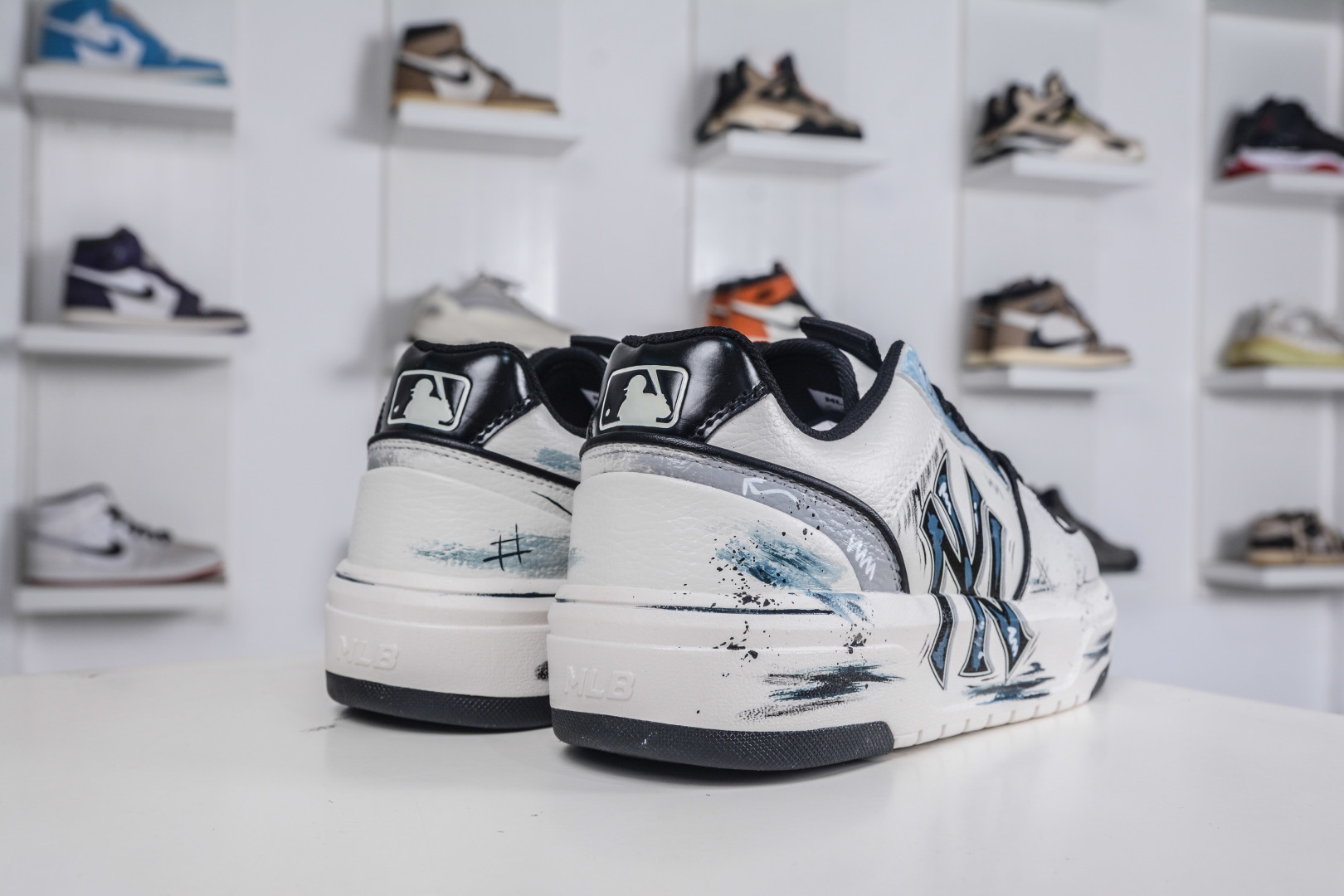 270 MLB Chunky Liner 平行宇宙 丹宁元素 涂鸦定制配色学长鞋系列低帮老爹风轻量增高厚底百搭休闲运动慢跑鞋 3ASXCA12N 50WHS