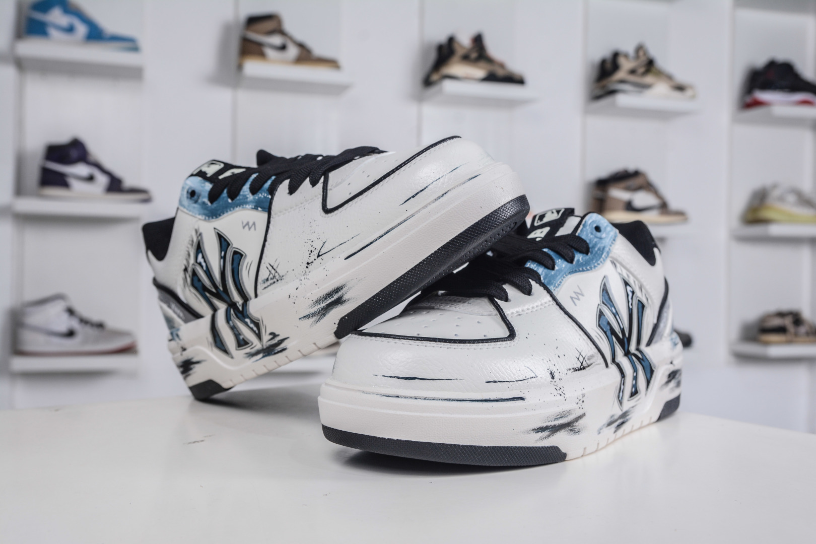 270 MLB Chunky Liner 平行宇宙 丹宁元素 涂鸦定制配色学长鞋系列低帮老爹风轻量增高厚底百搭休闲运动慢跑鞋 3ASXCA12N 50WHS