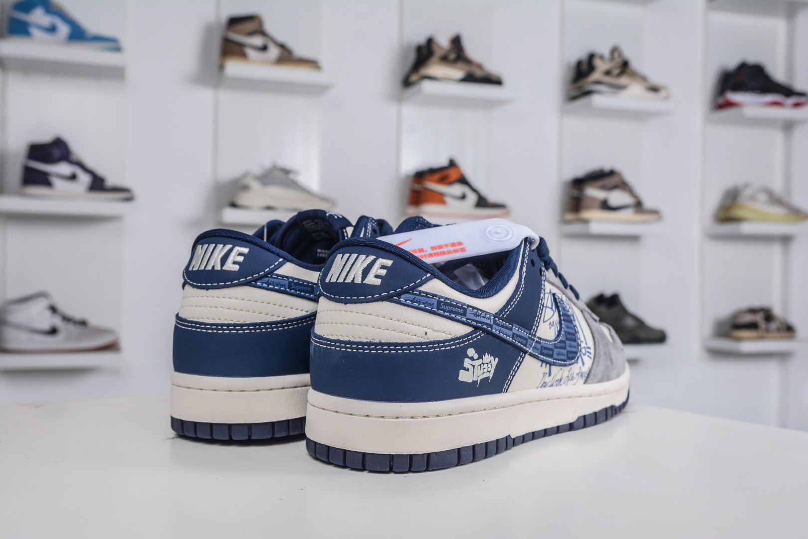 270 Nike SB Dunk Low X Stussy 斯图西联名-米灰蓝 XD1588-243