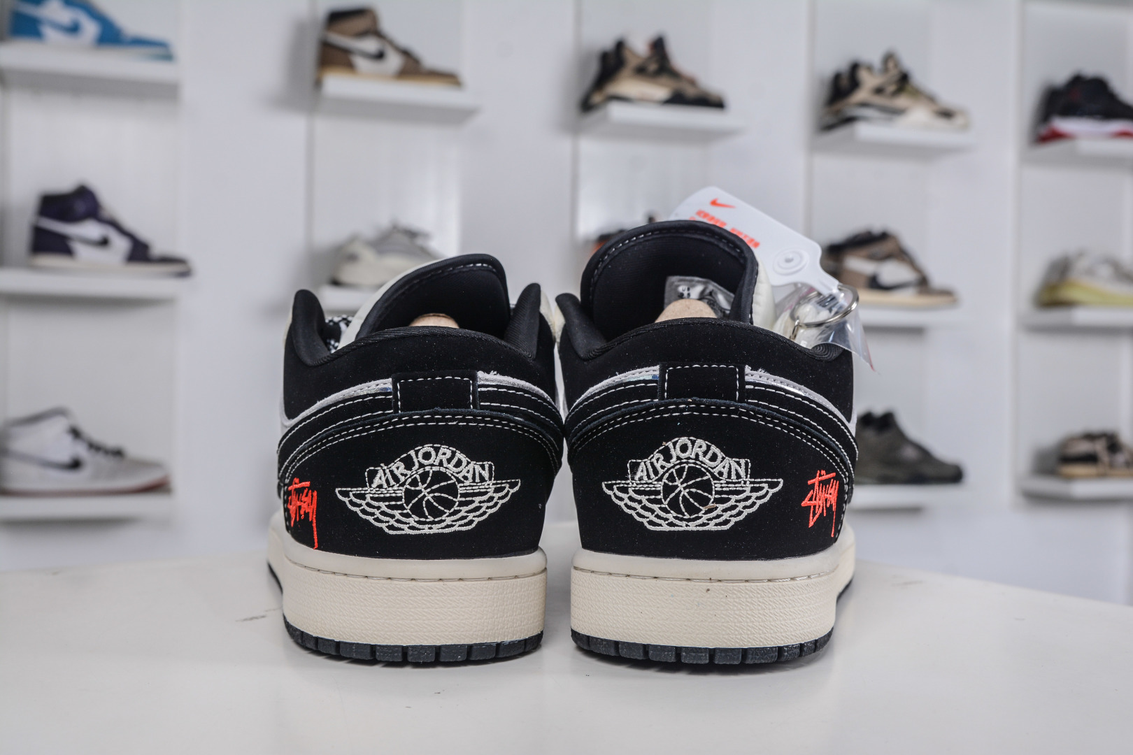 270 Air Jordan 1 Retro Low x Stussy 斯图西联名-米灰黑 QG1988-016