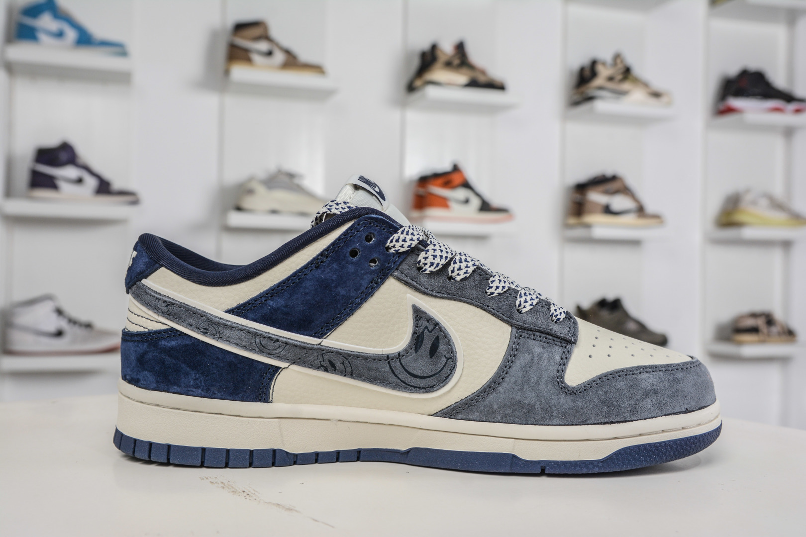 270 Nike SB Dunk Low x The North Face 北面联名-米灰蓝笑脸 MN1688-102