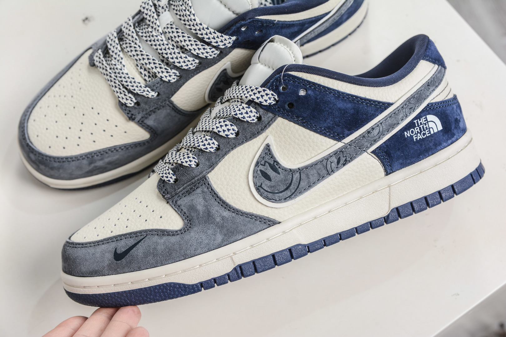 270 Nike SB Dunk Low x The North Face 北面联名-米灰蓝笑脸 MN1688-102