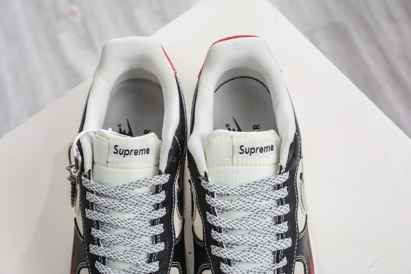 260 Nike Air Force 1 Low 07 x Supreme SUP联名-米黑红 DF0188-106