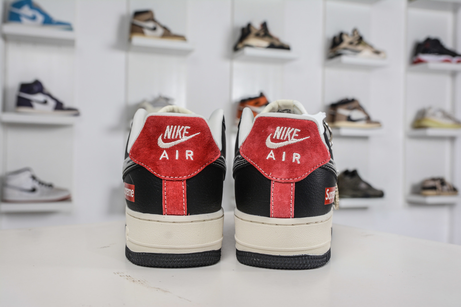 260 Nike Air Force 1 Low 07 x Supreme SUP联名-米黑红 DF0188-106