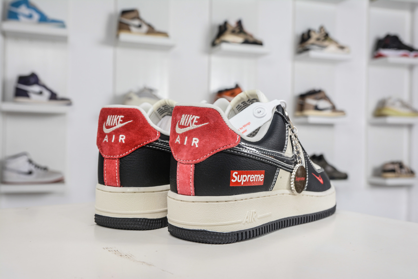 260 Nike Air Force 1 Low 07 x Supreme SUP联名-米黑红 DF0188-106