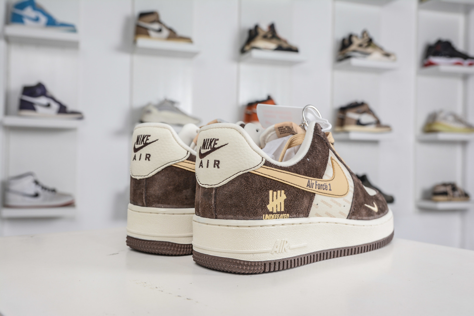 260 Nike Air Force 1 Low 07 x UNDEFEATED UND联名-白棕麂皮 KD1688-001