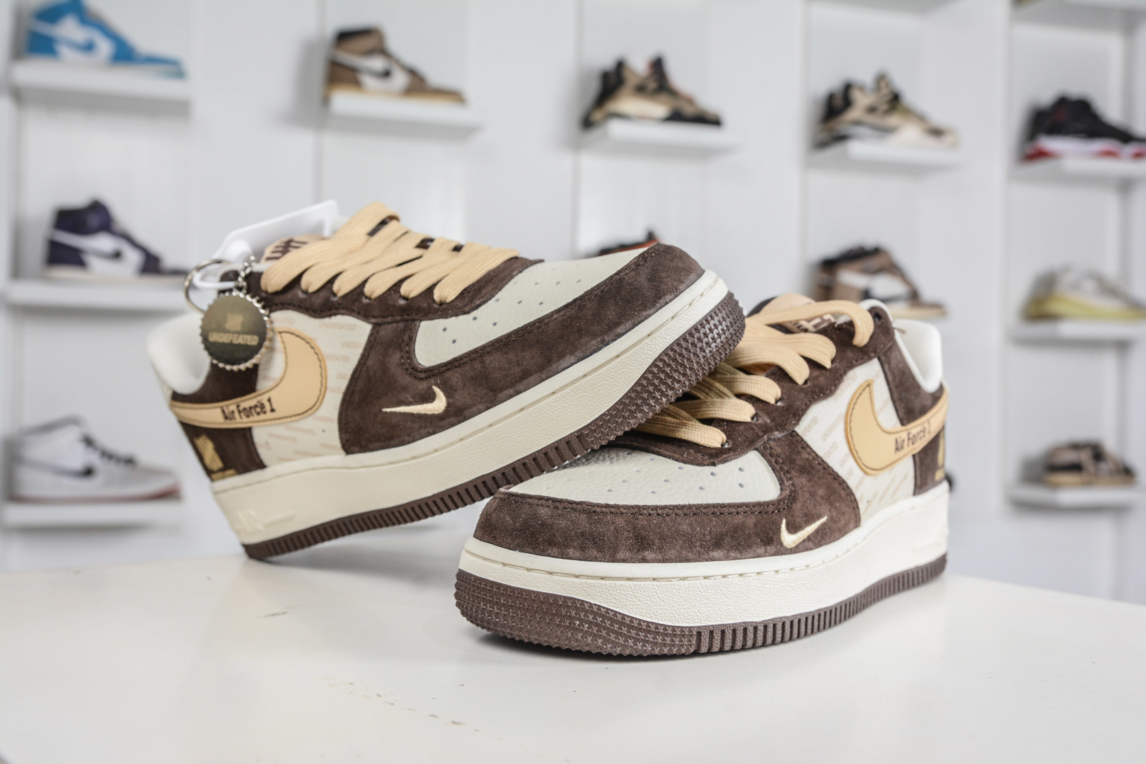 260 Nike Air Force 1 Low 07 x UNDEFEATED UND联名-白棕麂皮 KD1688-001