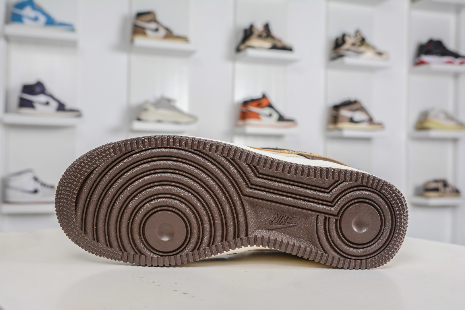 260 Nike Air Force 1 Low 07 x UNDEFEATED UND联名-白棕麂皮 KD1688-001