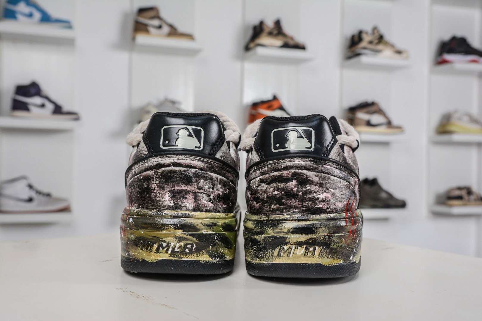 290 MLB Chunky Liner 复古麻绳 马蹄青云 涂鸦定制配色学长鞋 3ASXCA12N 50WHS