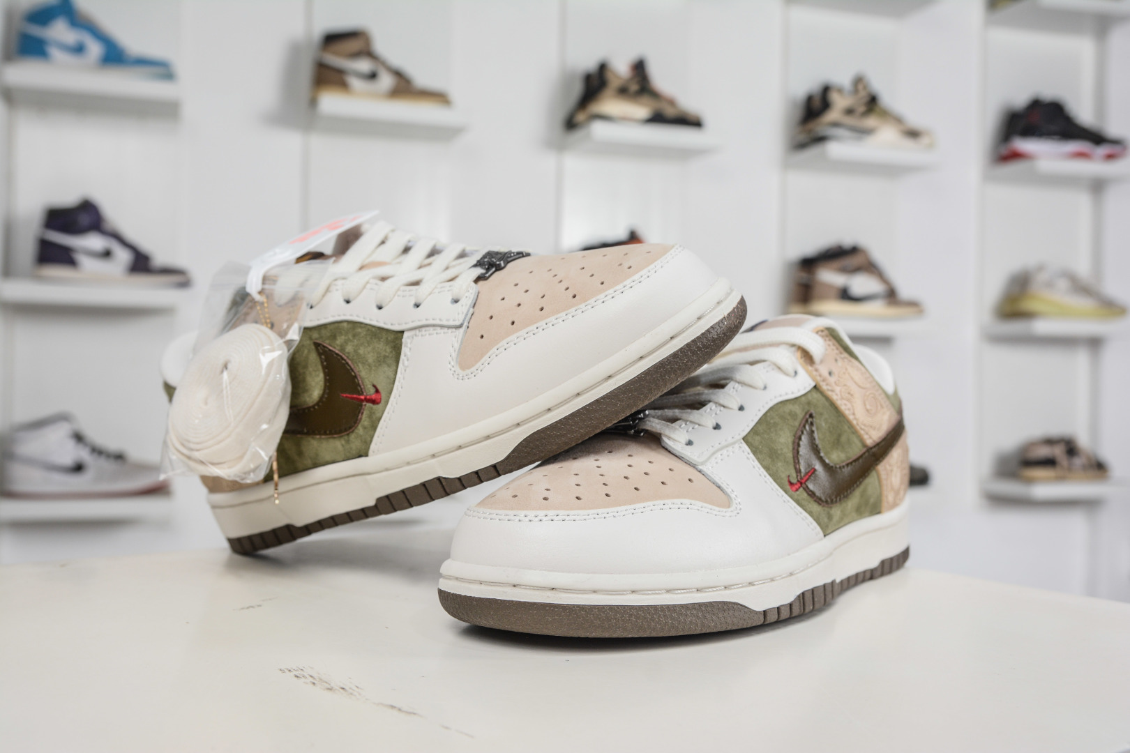 220 NK Dunk Pegasus Pack 马年限定米褐色 低帮复古休闲运动滑板鞋 IQ1118-220