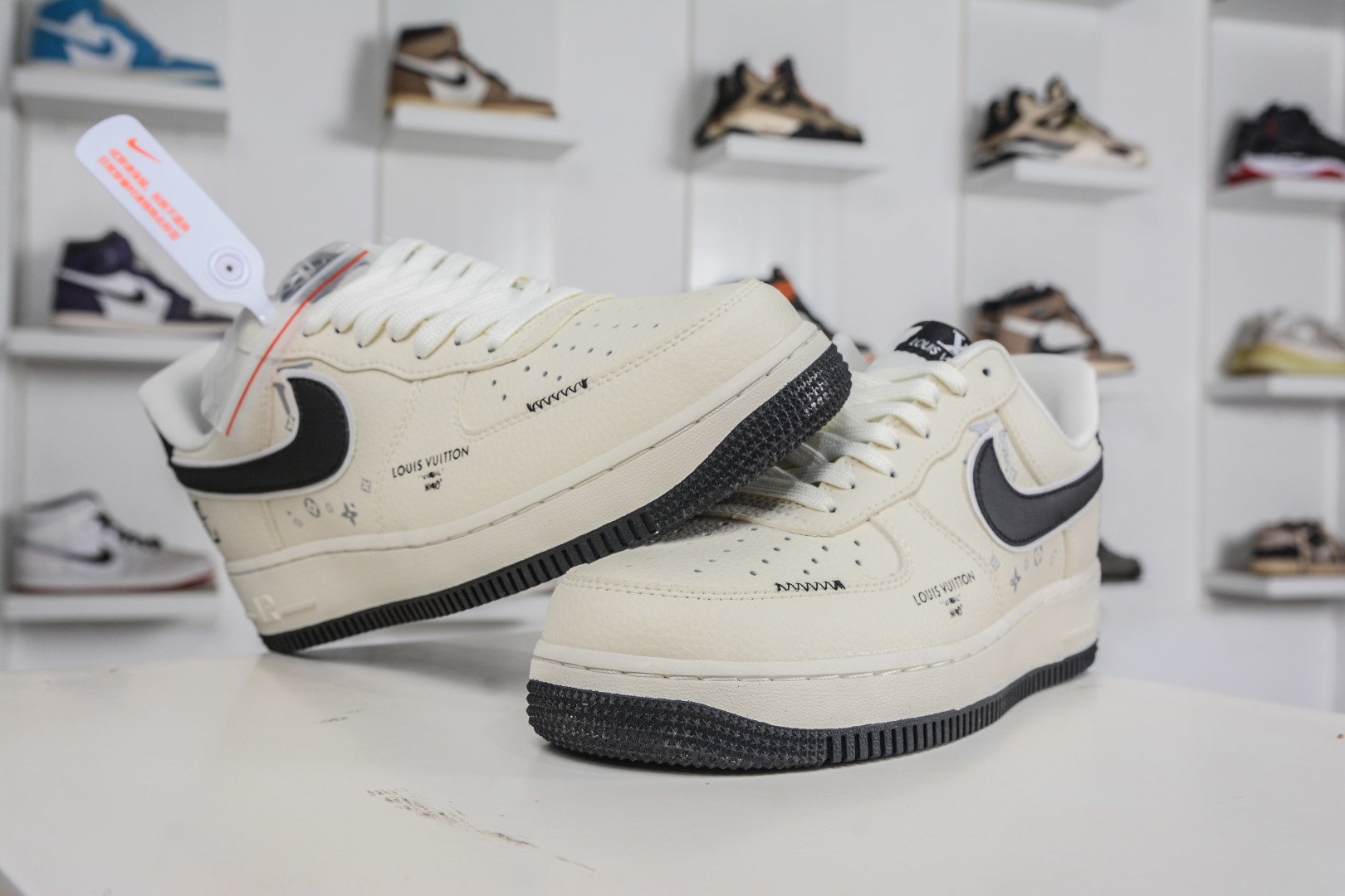 260 Nike Air Force 1 Low 07 x Louis Vuitton LV联名-米白黑 LD1999-001