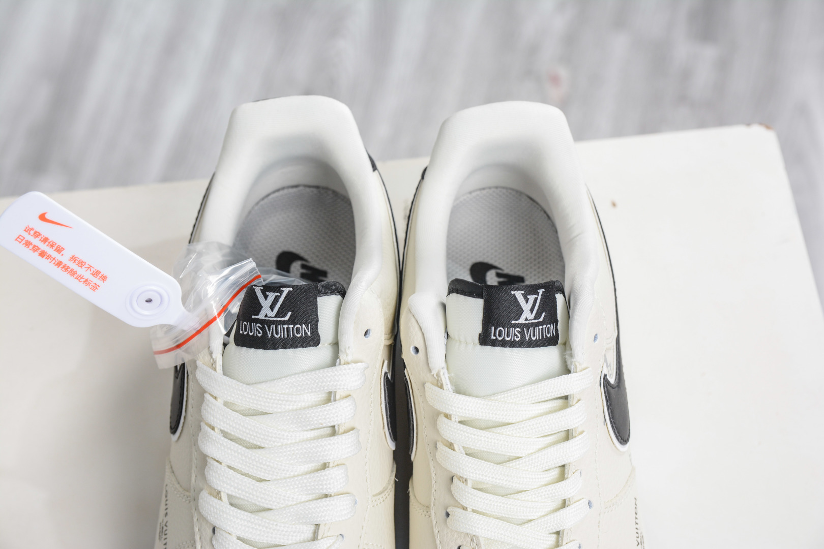 260 Nike Air Force 1 Low 07 x Louis Vuitton LV联名-米白黑 LD1999-001