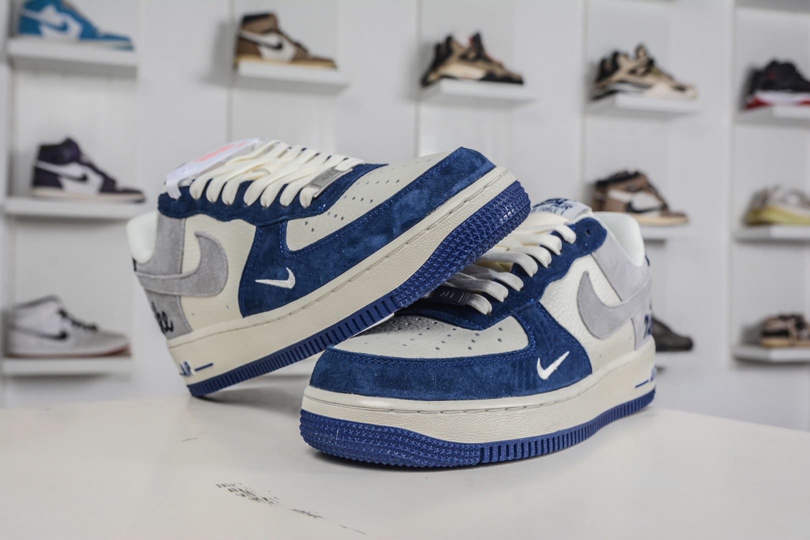 Nike Air Force 1 Low 07 蓝白灰小勾 HM3703-161-Top High Quatity Cheap Sneakers Fashion Clothing Clothes Bags handbags Shoes of all Brand wholesale With The best Quality And Beautiful Price from China Factory Chinese suppliers wholesaler seller Nike Air Force 1 Low 07 蓝白灰小勾 HM3703-161