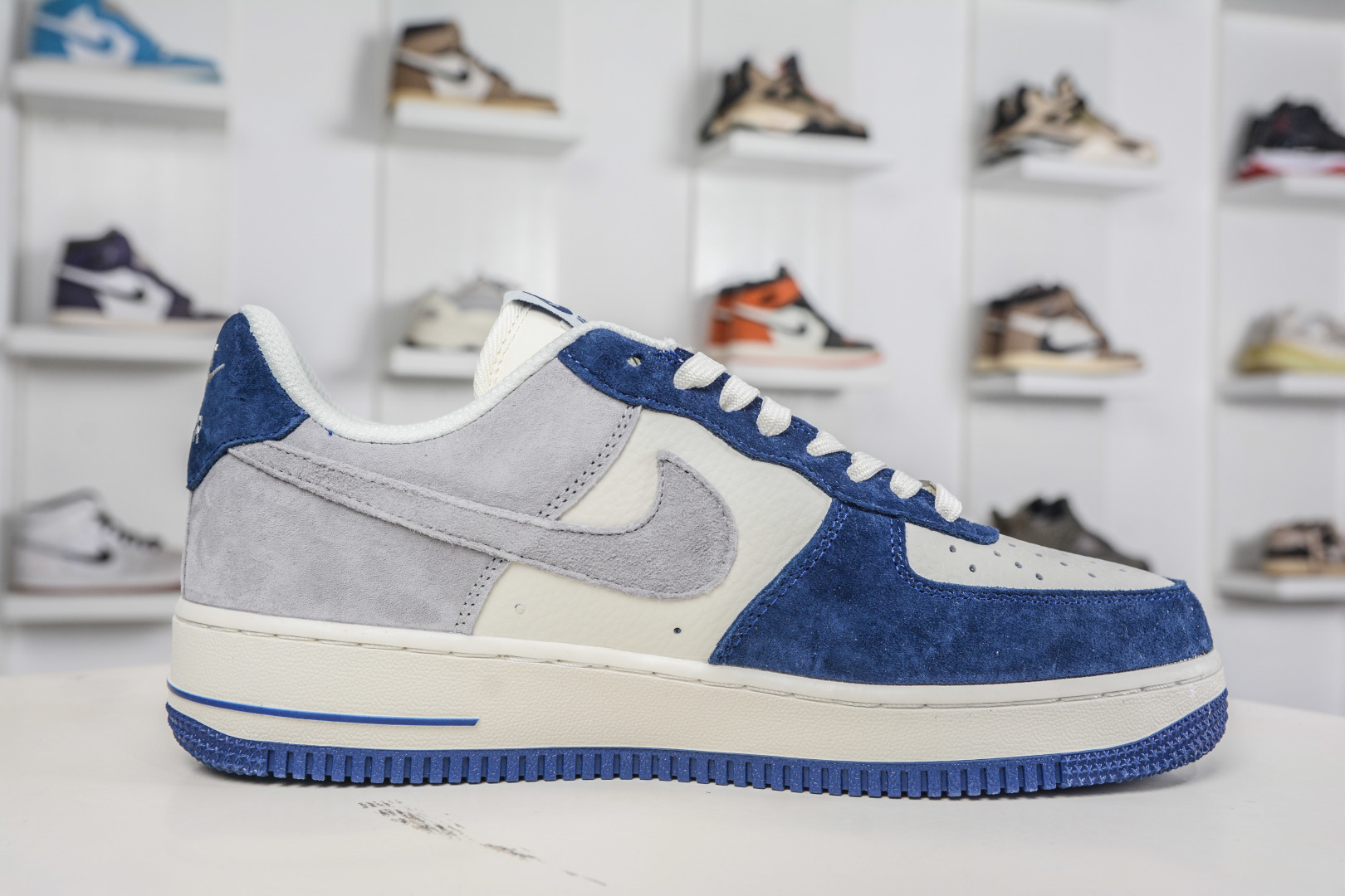 Nike Air Force 1 Low 07 蓝白灰小勾 HM3703-161-Top High Quatity Cheap Sneakers Fashion Clothing Clothes Bags handbags Shoes of all Brand wholesale With The best Quality And Beautiful Price from China Factory Chinese suppliers wholesaler seller Nike Air Force 1 Low 07 蓝白灰小勾 HM3703-161