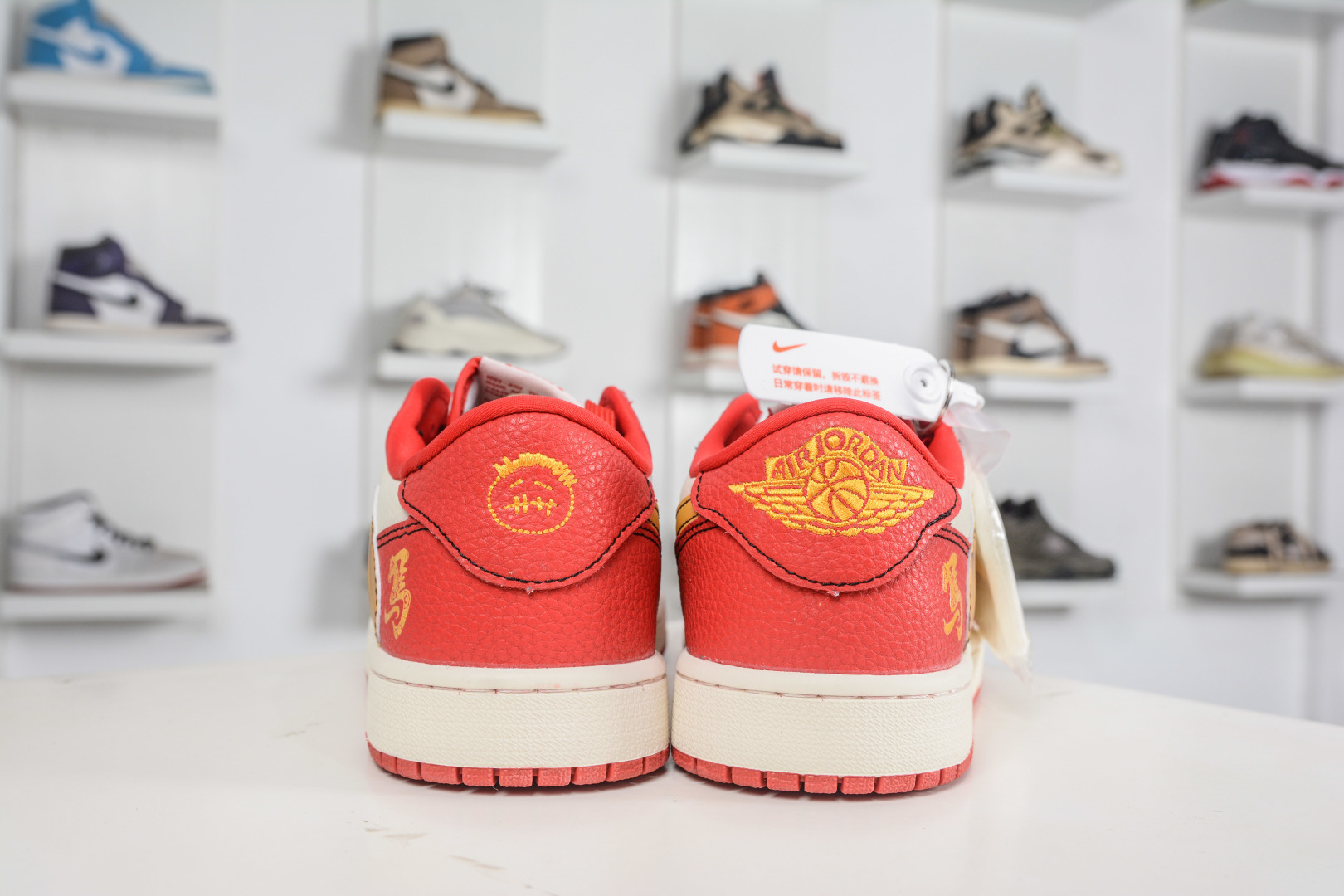 270 TS x Nike Air Jordan 1 Low 马年限定联名 白红金钩 XD1979-003