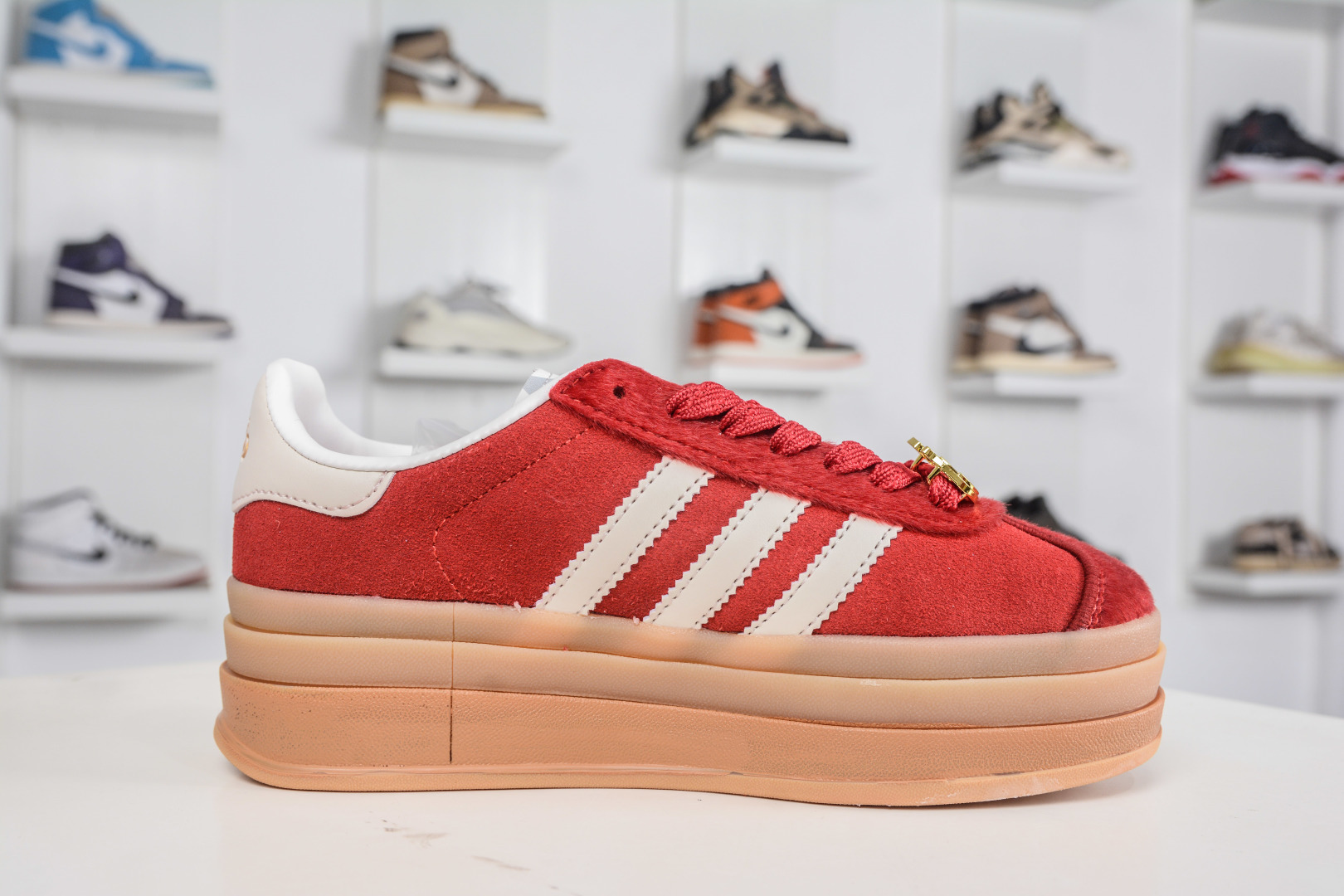 200 adidas originals GAZELLE CNY新年款 马年限定 羚羊松糕系列复古百搭厚底增高低帮休闲运动板鞋 KJ4293-Chinese UA Cheap High Quatity Brand Clothes Bags handbags Sneakers wholesale wholesaler seller from China Factory suppliers Fashion Clothing Shoes best Quality Beautiful Price 200 adidas originals GAZELLE CNY新年款 马年限定 羚羊松糕系列复古百搭厚底增高低帮休闲运动板鞋 KJ4293