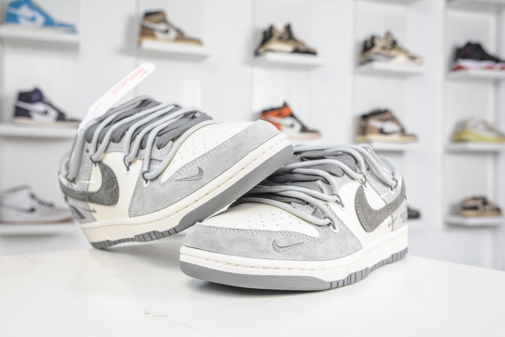 290 Nike SB Dunk Low x The North Face x CDG 北面CDG联名-米白灰绑带 JP2026-102-Chinese UA Cheap High Quatity Brand Clothes Bags handbags Sneakers wholesale wholesaler seller from China Factory suppliers Fashion Clothing Shoes best Quality Beautiful Price 290 Nike SB Dunk Low x The North Face x CDG 北面CDG联名-米白灰绑带 JP2026-102