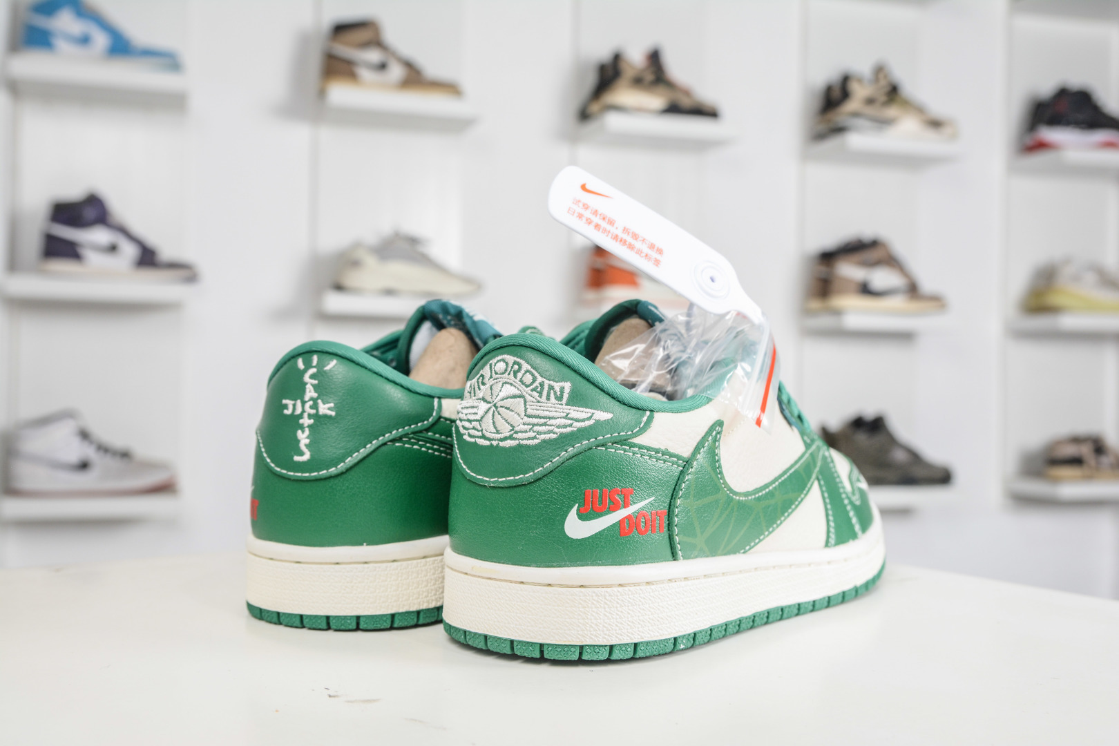 270 TS x Nike Air Jordan 1 Low x Just do it JDI联名-白绿 LD2028-069-Chinese UA Cheap High Quatity Brand Clothes Bags handbags Sneakers wholesale wholesaler seller from China Factory suppliers Fashion Clothing Shoes best Quality Beautiful Price 270 TS x Nike Air Jordan 1 Low x Just do it JDI联名-白绿 LD2028-069