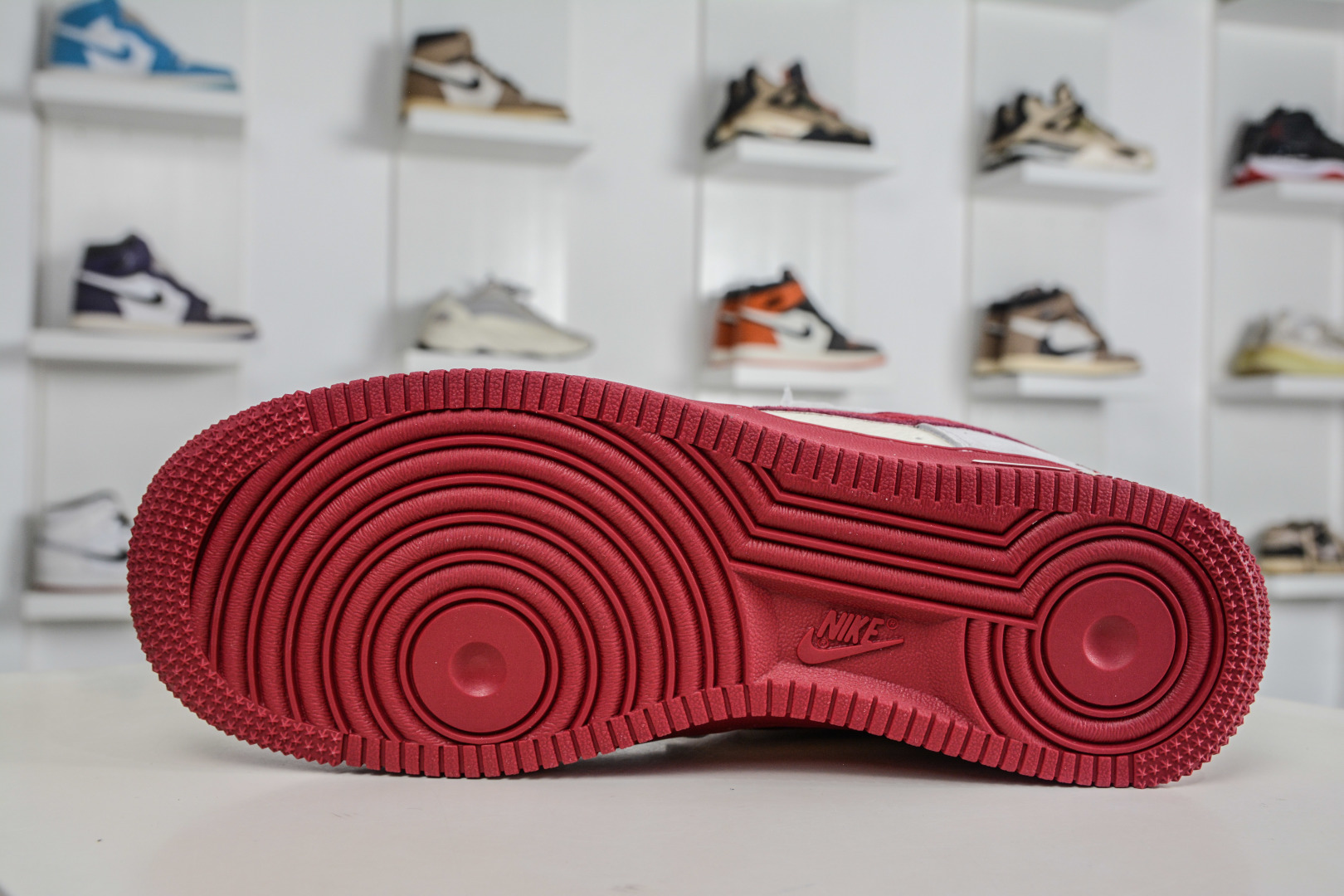 260 Stussy x NIke Air Force 1 斯图西联名- 米灰红 JP8028-076-Chinese UA Cheap High Quatity Brand Clothes Bags handbags Sneakers wholesale wholesaler seller from China Factory suppliers Fashion Clothing Shoes best Quality Beautiful Price 260 Stussy x NIke Air Force 1 斯图西联名- 米灰红 JP8028-076