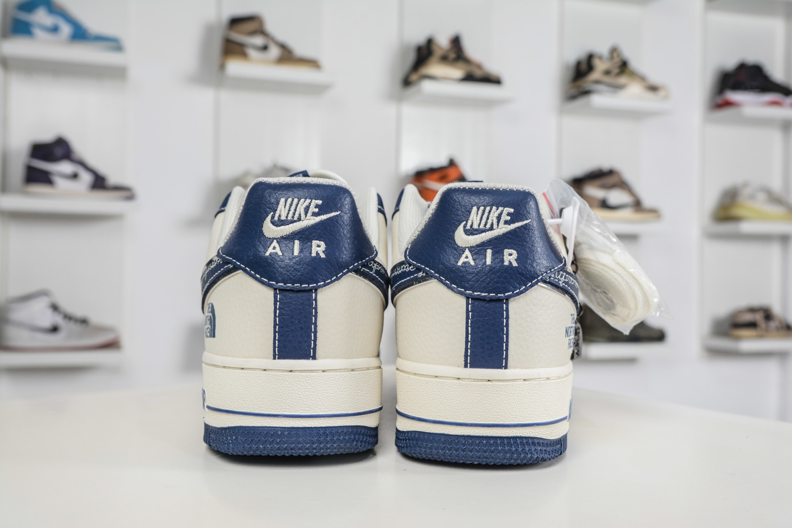 260 The North Face x NIke Air Force 1 北面联名- 白深蓝 XL1982-333