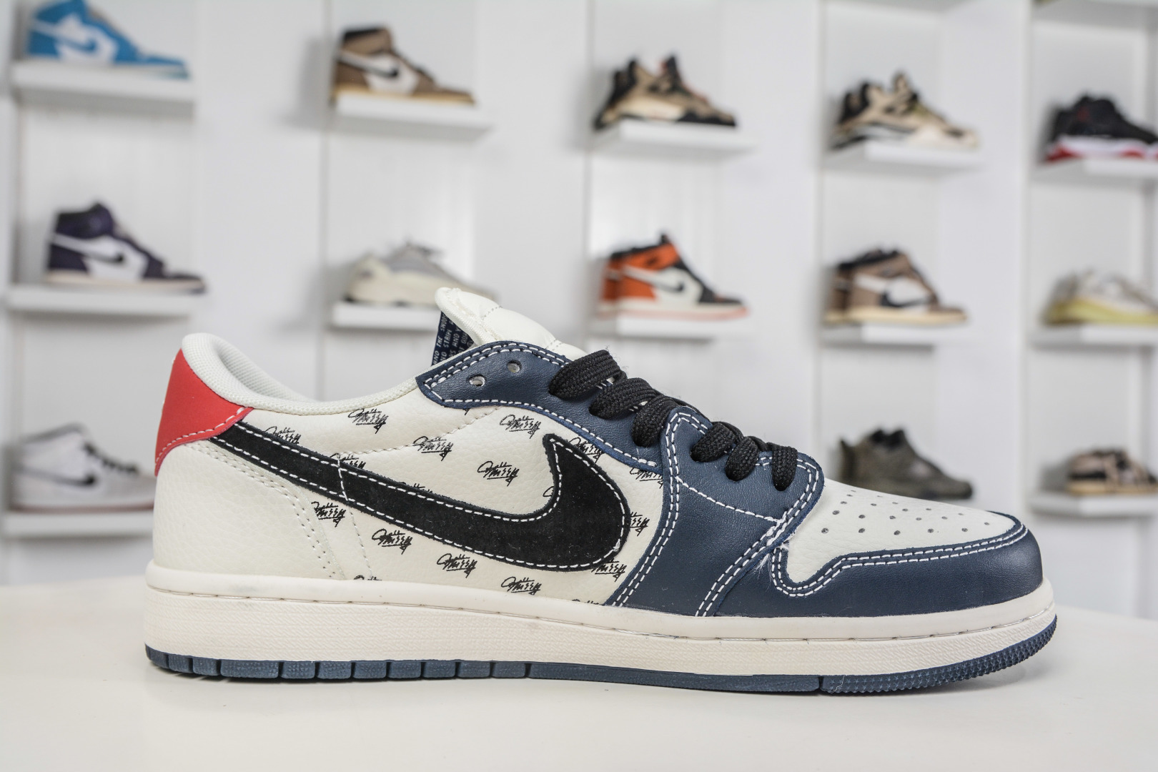 270 TS x Air Jordan x Stussy AJ1 Low 倒钩低帮联名斯图西-白蓝黑 JW1188-170-Chinese UA Cheap High Quatity Brand Clothes Bags handbags Sneakers wholesale wholesaler seller from China Factory suppliers Fashion Clothing Shoes best Quality Beautiful Price 270 TS x Air Jordan x Stussy AJ1 Low 倒钩低帮联名斯图西-白蓝黑 JW1188-170
