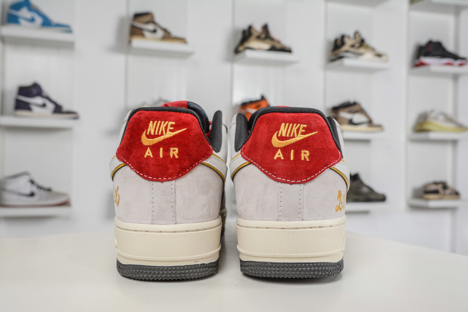 260 Nike Air Force 1 Low 07 马年限定 白灰红 KD1688-006