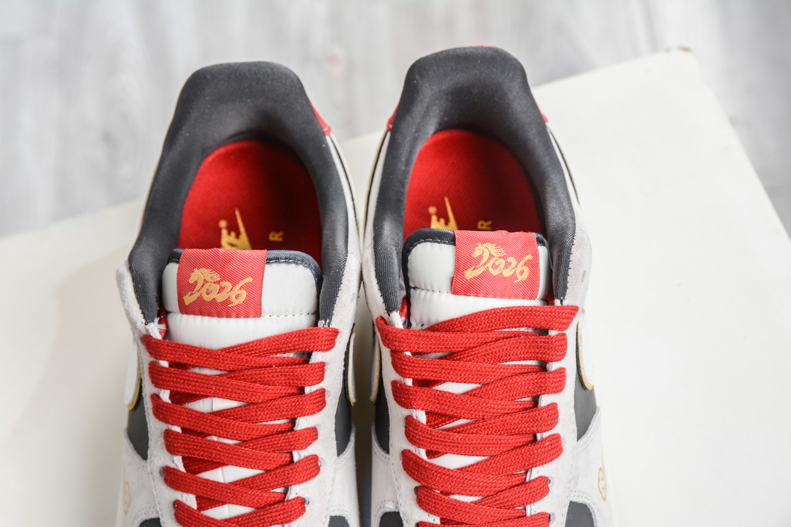 260 Nike Air Force 1 Low 07 马年限定 白灰红 KD1688-006
